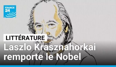 Prix Nobel de littérature : l'écrivain hongrois Laszlo Krasznahorkai récompensé • FRANCE 24
