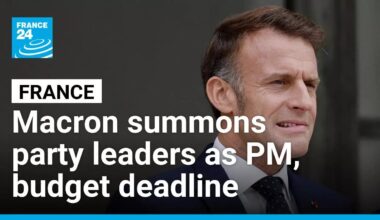 France's Macron summons party leaders as deadline looms for naming PM and finalizing budget