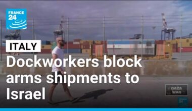 War in Gaza: Italian dockworkers block arms shipments to Israel • FRANCE 24 English