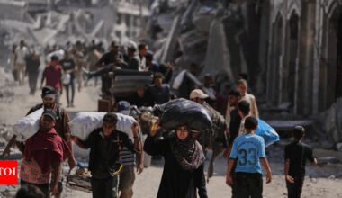 Israel-Hamas ceasefire deal: US troops arrive in Tel Aviv to oversee truce; displaced Gazans return home