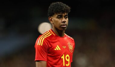 Why is Lamine Yamal not playing for Spain against Georgia in 2026 World Cup Qualifiers?