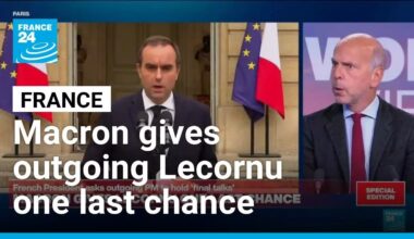 France's President Macron gives outgoing PM Lecornu one last chance • FRANCE 24 English