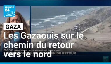 La Défense civile annonce le retour d'environ 200 000 Gazaouis dans le nord • FRANCE 24