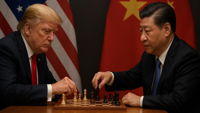 (AI image generated using ChatGPT) 'President Xi had a bad moment': Trump says US wants to 'help' China; will he back down from 100% tariff threat?
