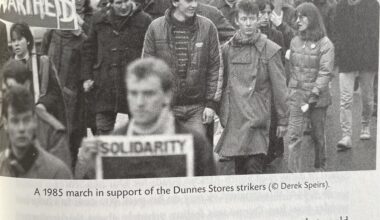 Dunnes Funds Apartheid (1985) - from Mary Manning's book Striking Back