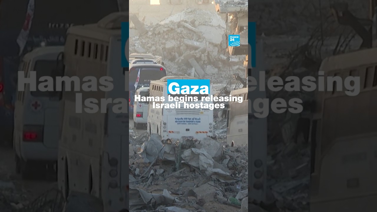 Gaza: Hamas begins releasing Israeli hostages • FRANCE 24 English