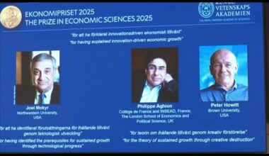 Trio of researchers share Nobel in economics for "explaining innovation-driven growth" • FRANCE 24