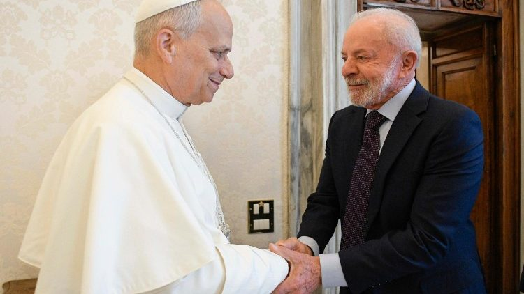 Pope Leo meets with Brazilian President Lula da Silva