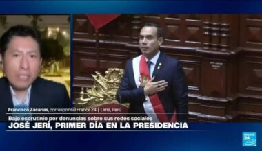 Así han sido las primeras horas de José Jerí como presidente de Perú • FRANCE 24 Español