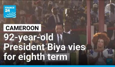 Cameroon's president makes public appearance to campaign for reelection • FRANCE 24 English
