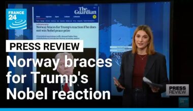 Norway is 'prepared for anything,' as it braces for Trump's Nobel Prize reaction • FRANCE 24