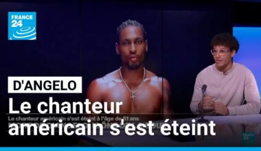Le chanteur D'Angelo, icône de la soul, est mort à l'âge de 51 ans • FRANCE 24