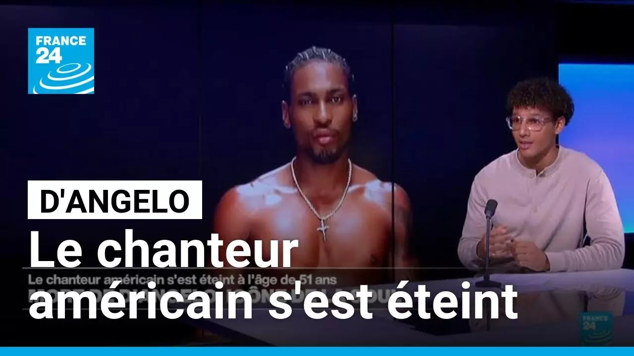 Le chanteur D'Angelo, icône de la soul, est mort à l'âge de 51 ans • FRANCE 24