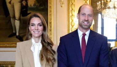 The Princess of Wales shows her love of power suiting in sleek camel-hued tailoring