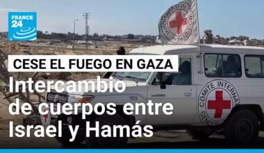 Israel y Hamás intercambian cuerpos de rehenes y prisioneros fallecidos