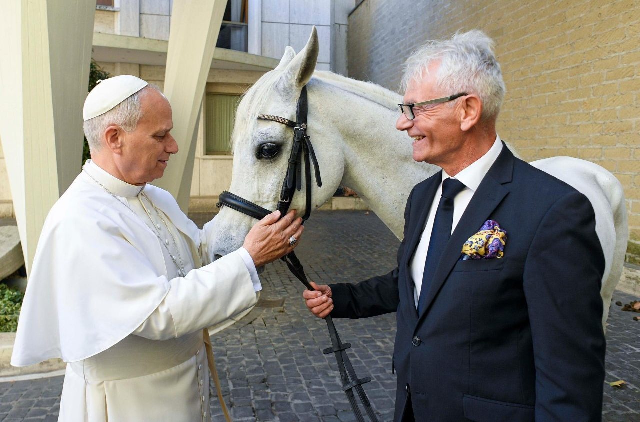Polish donor gifts Pope Leo a purebred Arabian horse