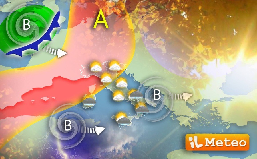l'occhio del ciclone si sposta verso Est, il meteorologo Tedici fa il punto sul tempo in Italia