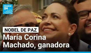 Premio Nobel de Paz 2025: María Corina Machado es galardonada