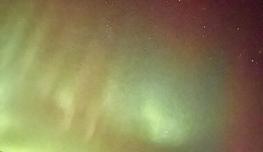 Aurora over Auchindoun Castle