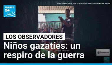 'Momentos de felicidad': ofreciendo a los niños de Gaza un breve respiro de la guerra • FRANCE 24