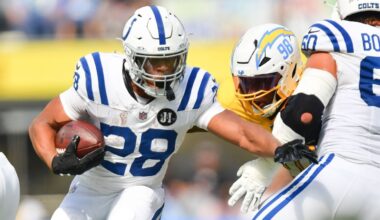 Jonathan Taylor notches another TD hat trick in Colts' win