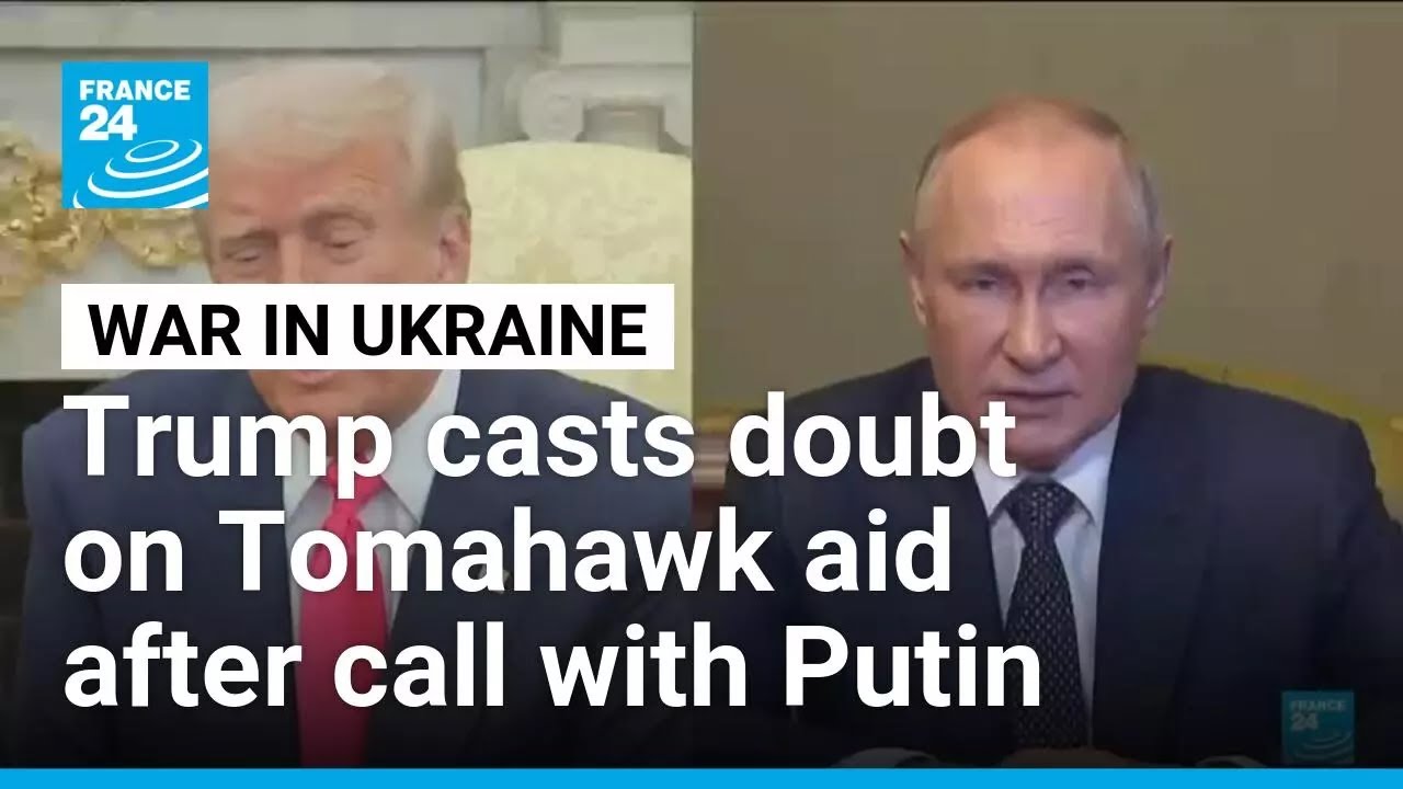 Trump says US can't 'deplete' own Tomahawk stocks, casts doubt on Ukraine aid after Putin call
