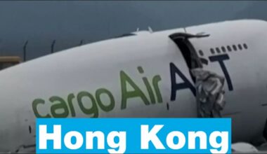 ✈️ Un avion-cargo quitte la piste à son atterrissage à Hong Kong et fait deux morts