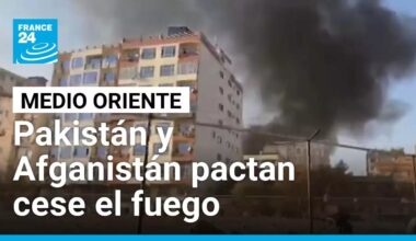 Pakistán y Afganistán pactan cese el fuego inmediato tras días de enfrentamientos