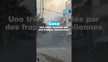 #Gaza : une #trêve ébranlée par des frappes israéliennes • FRANCE 24