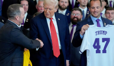 LSU Baseball's Jay Johnson Gives Ultimate Compliment To President Trump During White House Visit