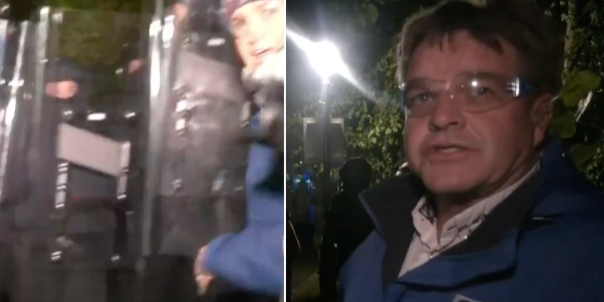 Dublin migrant protests: GB News reporter attacked by police during chaotic demonstrations