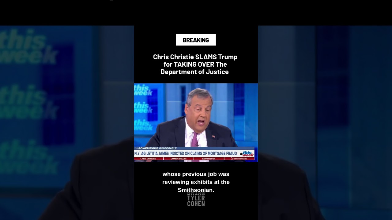 Chris Christie SLAMS Trump for TAKING OVER The Department of Justice