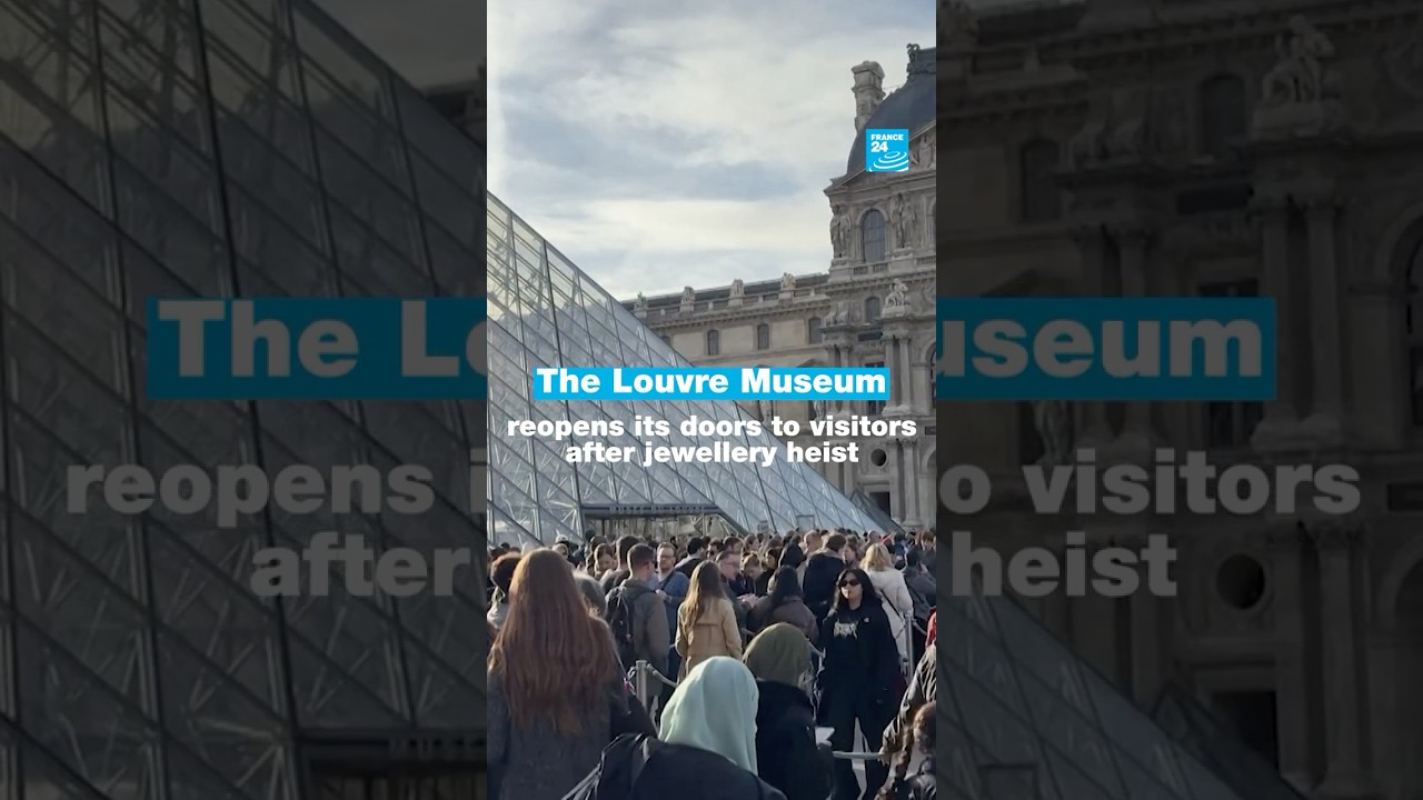 The Louvre Museum reopens its doors to visitors after jewellery heist • FRANCE 24 English
