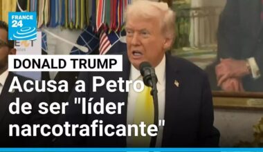 Trump arremete contra Petro y lo acusa de ser "un líder narcotraficante"