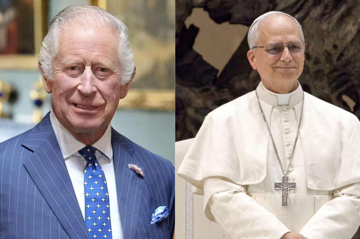 King Charles III and Pope Leo XIV pray side by side at the Sistine Chapel in Vatican City