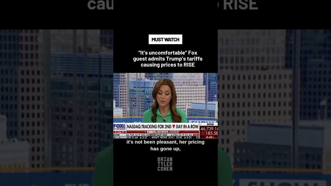 “It’s uncomfortable” Fox guest admits Trump’s tariffs causing prices to RISE