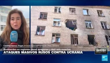 Rusia bombardea diez regiones ucranianas dejando seis muertos y causando apagones