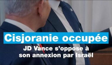 Cisjordanie occupée: JD Vance s'oppose à son annexion par Israël • FRANCE 24