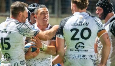 Pro D2 – Le RC Vannes remporte le choc des leaders et prend seul la tête de la Pro D2