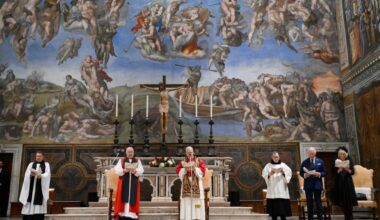 King Charles attends ecumenical prayer service in Sistine Chapel