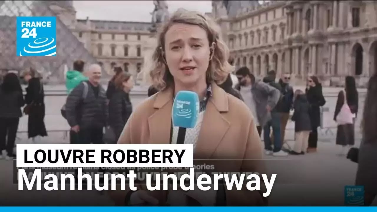 Louvre heist: Manhunt underway as security issues come to light • FRANCE 24 English