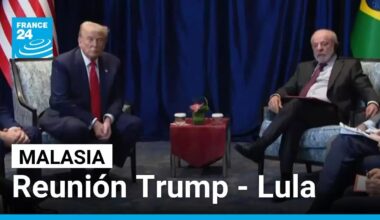 Lula y Trump acuerdan reanudar negociaciones arancelarias tras "productiva" reunión en Malasia