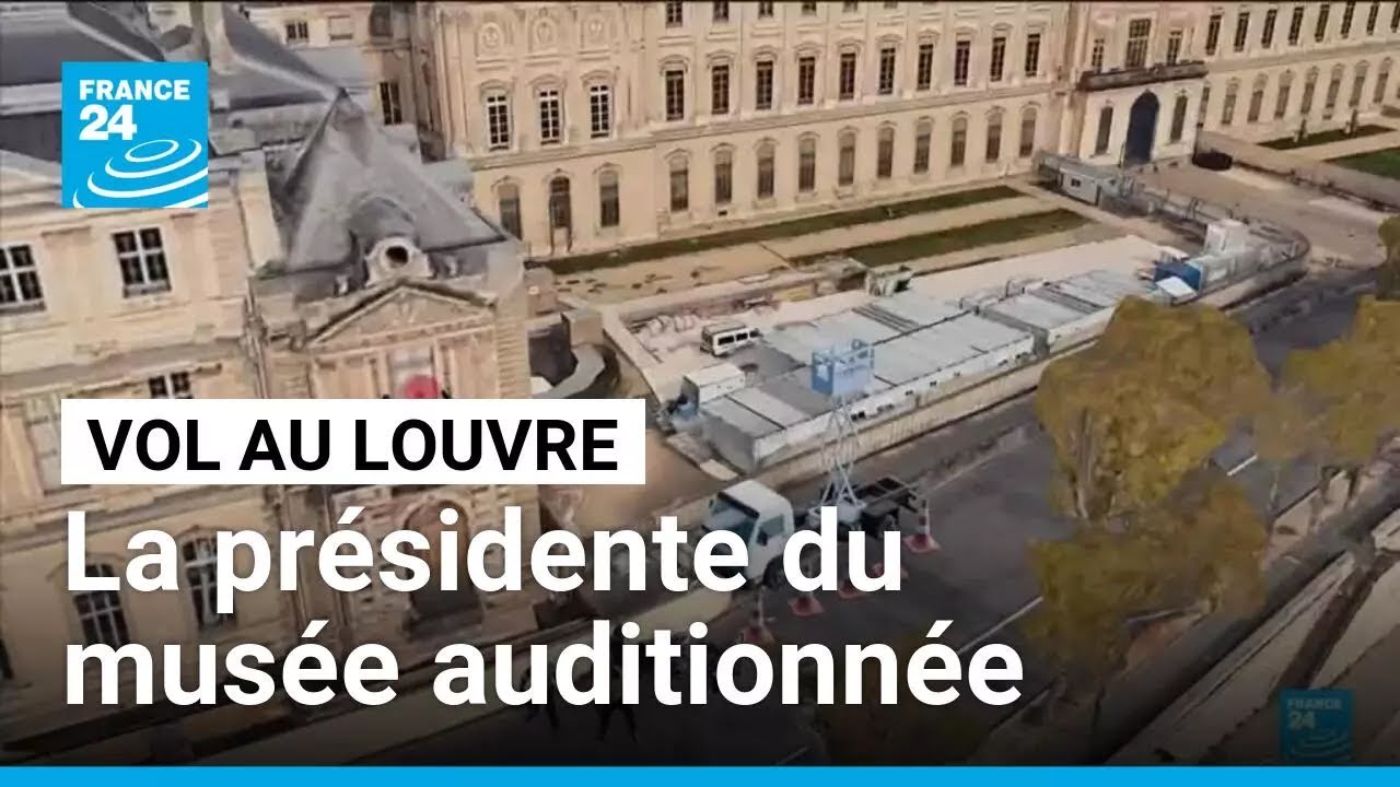 La présidente du Louvre auditionnée par le Sénat pour expliquer le vol de bijoux • FRANCE 24