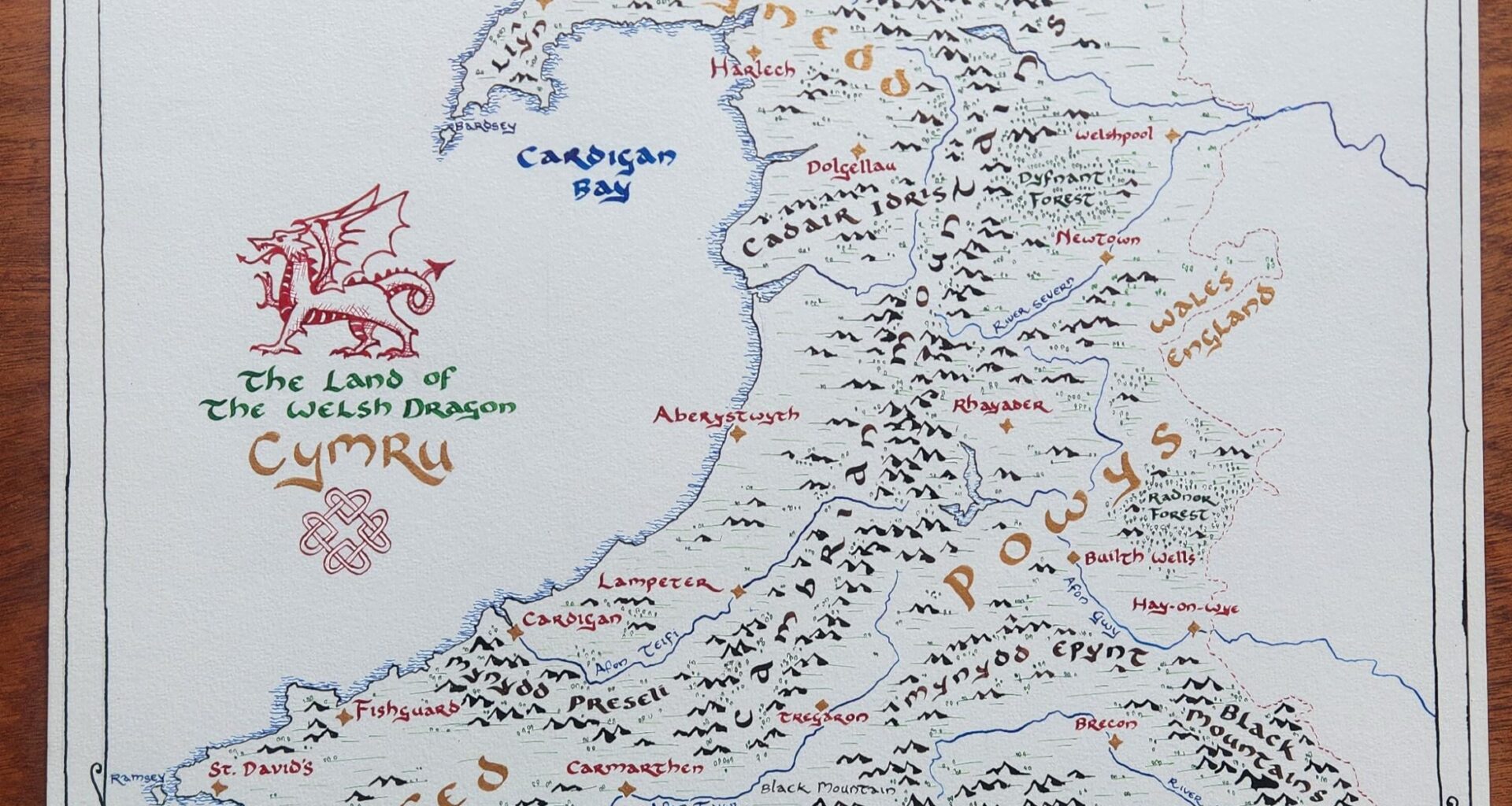 Hello Wales! Here's a new map I drew of your lovely land.