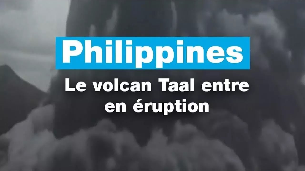 L’éruption du volcan Taal aux Philippines, situé à environ 70 km de Manille • FRANCE 24