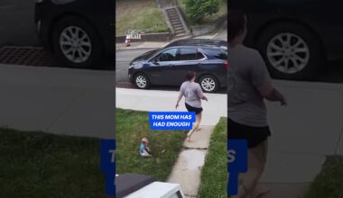 Furious mom takes out trash when garbagemen refuse