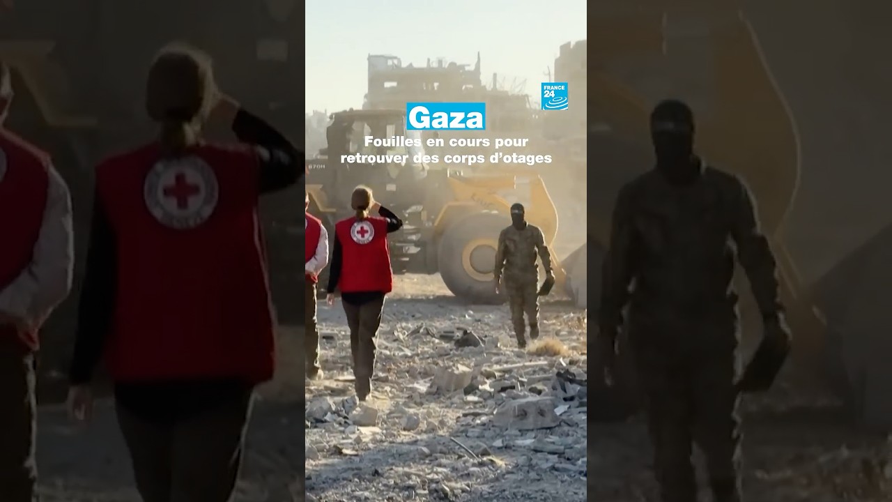 Gaza : fouilles en cours pour retrouver des corps d’otages • FRANCE 24