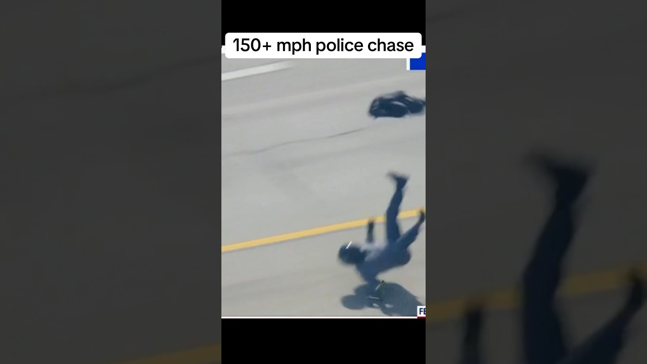 WATCH: 150+ mph motorcycle crash out