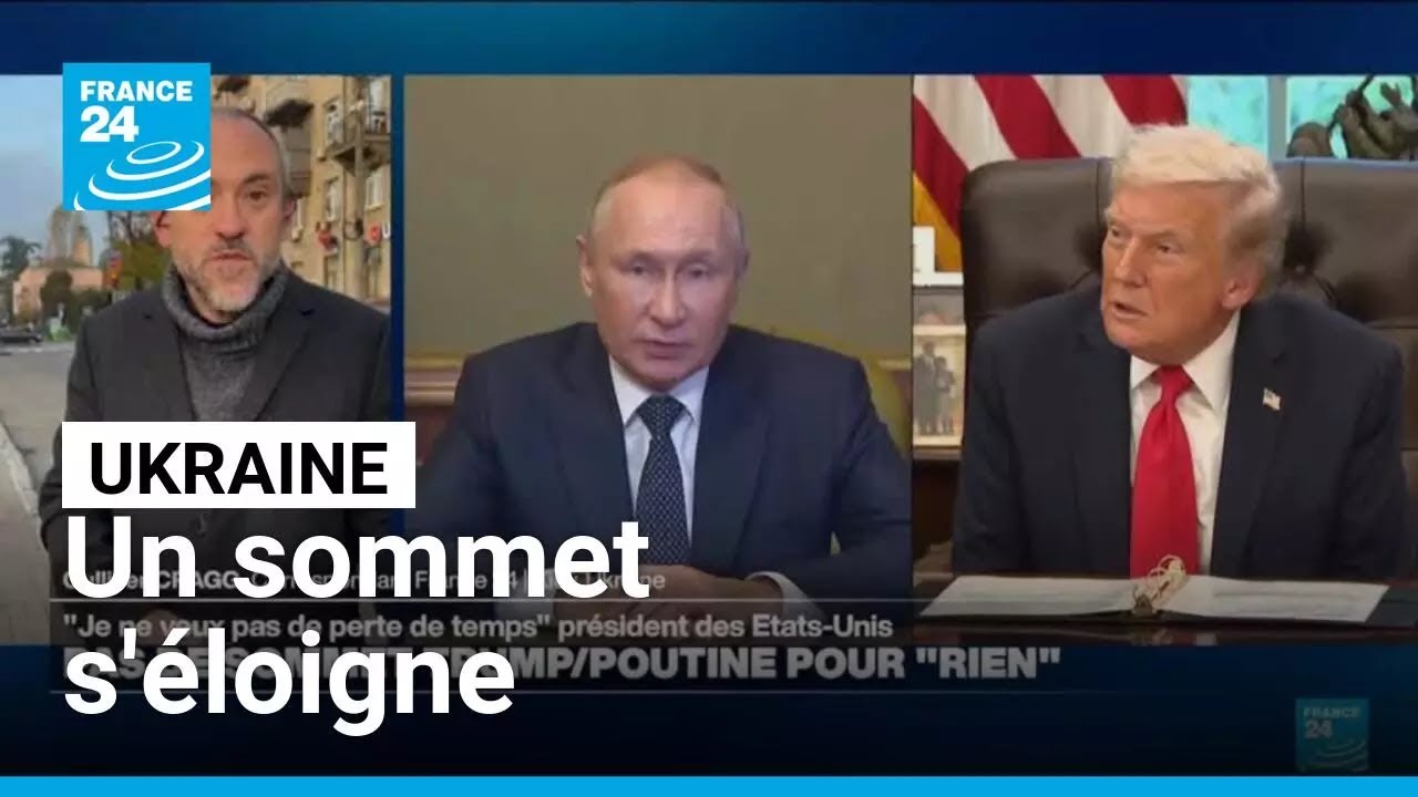 Ukraine : deux morts dans des frappes russes, le sommet Trump-Poutine s'éloigne • FRANCE 24