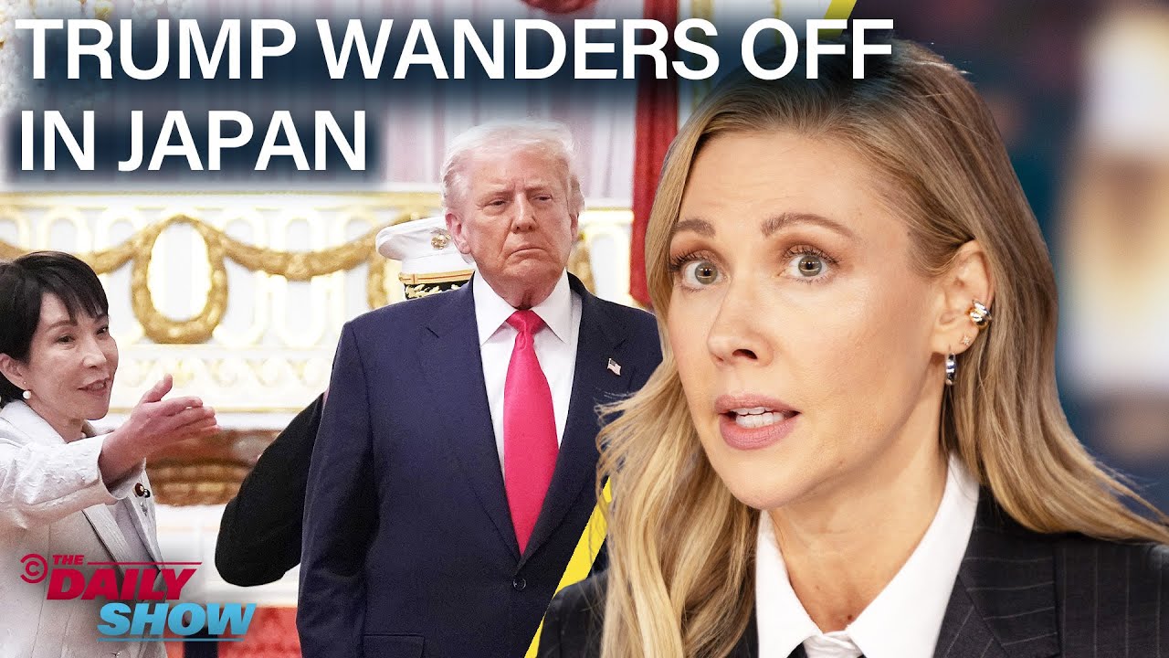 Trump Puppy-Dogs Japan’s New PM and Rants About Magnets to U.S. Troops | The Daily Show